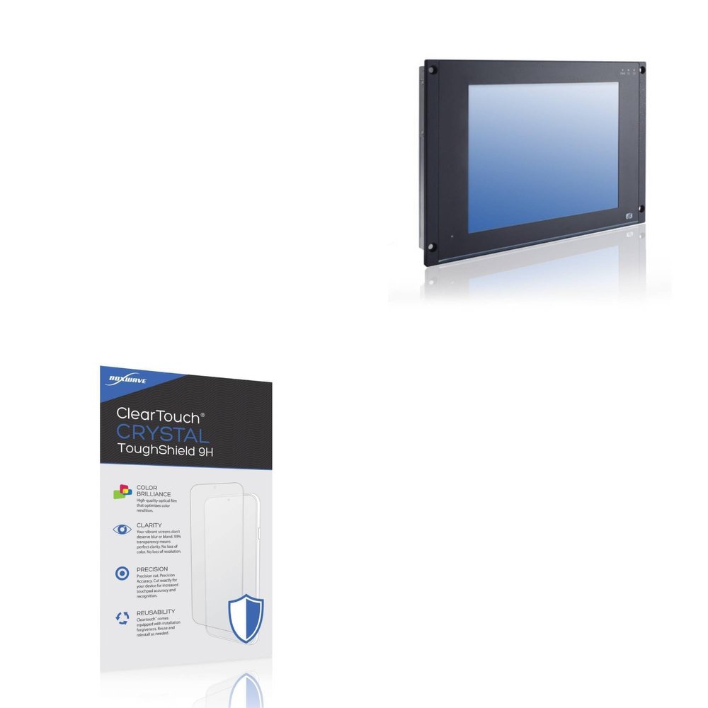 BoxWave Screen Protector Compatible With BSI Computer GOT712S-837 - ClearTouch Crystal ToughShield 9H (2-Pack), Clear 9H Tough Flexible Film Screen Protector