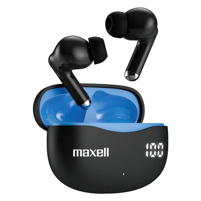 Maxell True Wireless ANC Earbuds, ENC Mic, 20hr Playtime