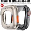 TYEMLM Screen Protector Cover for Apple Watch S10 46MM S10 42MM 45mm 44mm 40mm 41mm Hard PC Front Rear Bumper Case iwatch 10 9 8 7 SE 6 5 4 Change(Transparent,45mm) view 2