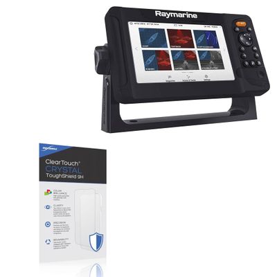 BoxWave Screen Protector Compatible With Raymarine Element 7 HV - ClearTouch Crystal ToughShield 9H (2-Pack), Clear 9H Tough Flexible Film Screen Protector