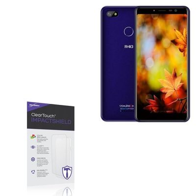 BoxWave Screen Protector Compatible With Symphony R40 - ClearTouch ImpactShield (2-Pack), Impenetrable Screen Protector Flexible Film