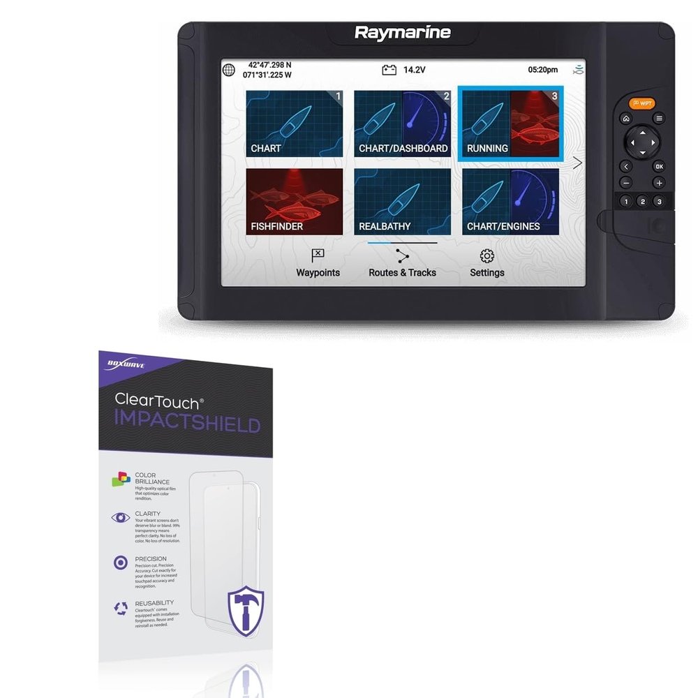 BoxWave Screen Protector Compatible With Raymarine Element 7 S - ClearTouch ImpactShield (2-Pack), Impenetrable Screen Protector Flexible Film