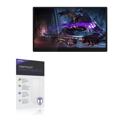 BoxWave Screen Protector Compatible With SIBOLAN Portable Monitor S40 (16 in) - ClearTouch ImpactShield (2-Pack), Impenetrable Screen Protector Flexible Film