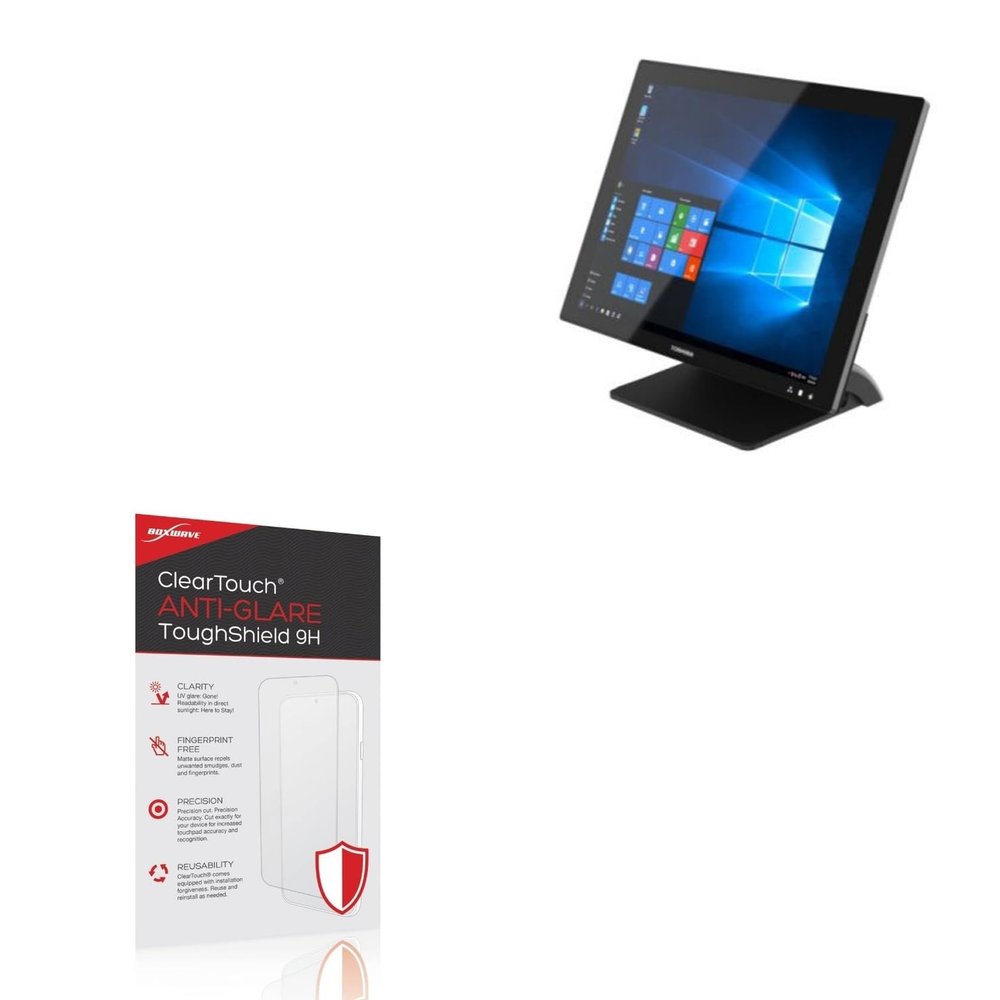 BoxWave Screen Protector Compatible With Toshiba T10 - ClearTouch Anti-Glare ToughShield 9H (2-Pack), Anti-Glare 9H Tough Flexible Film Screen Protector