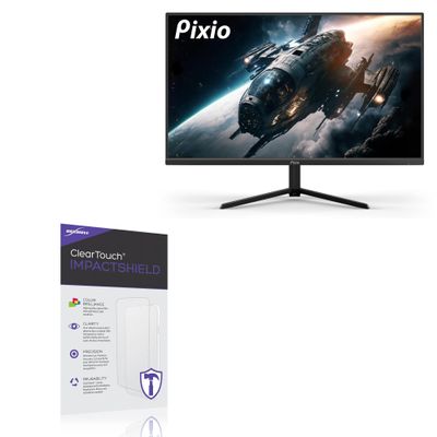 BoxWave Screen Protector Compatible With Pixio PX248 Prime S - ClearTouch ImpactShield (2-Pack), Impenetrable Screen Protector Flexible Film
