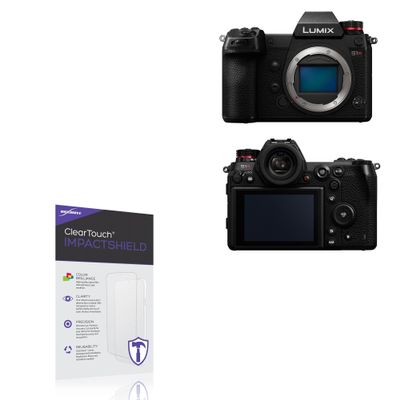 BoxWave Screen Protector Compatible With Panasonic Lumix S1R - ClearTouch ImpactShield (2-Pack), Impenetrable Screen Protector Flexible Film