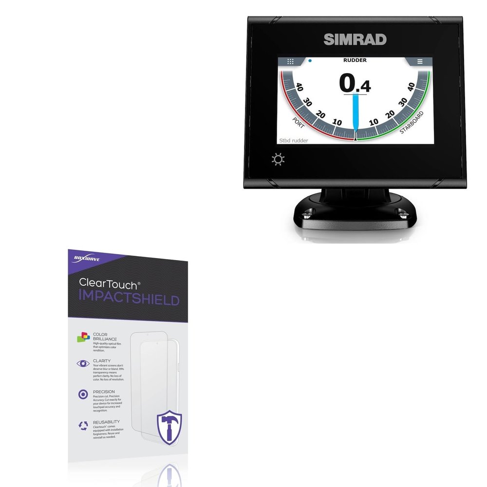 BoxWave Screen Protector Compatible With Simrad I3005 - ClearTouch ImpactShield (2-Pack), Impenetrable Screen Protector Flexible Film