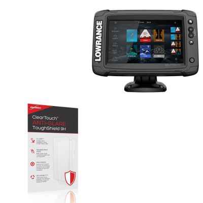 BoxWave Screen Protector Compatible With Lowrance Elite-7 TI2 - ClearTouch Anti-Glare ToughShield 9H (2-Pack), Anti-Glare 9H Tough Flexible Film Screen Protector