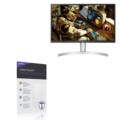 BoxWave Screen Protector Compatible with LG 27 Monitor (27UL550) - ClearTouch ImpactShield (2-Pack), Impenetrable Screen Protector Flexible Film