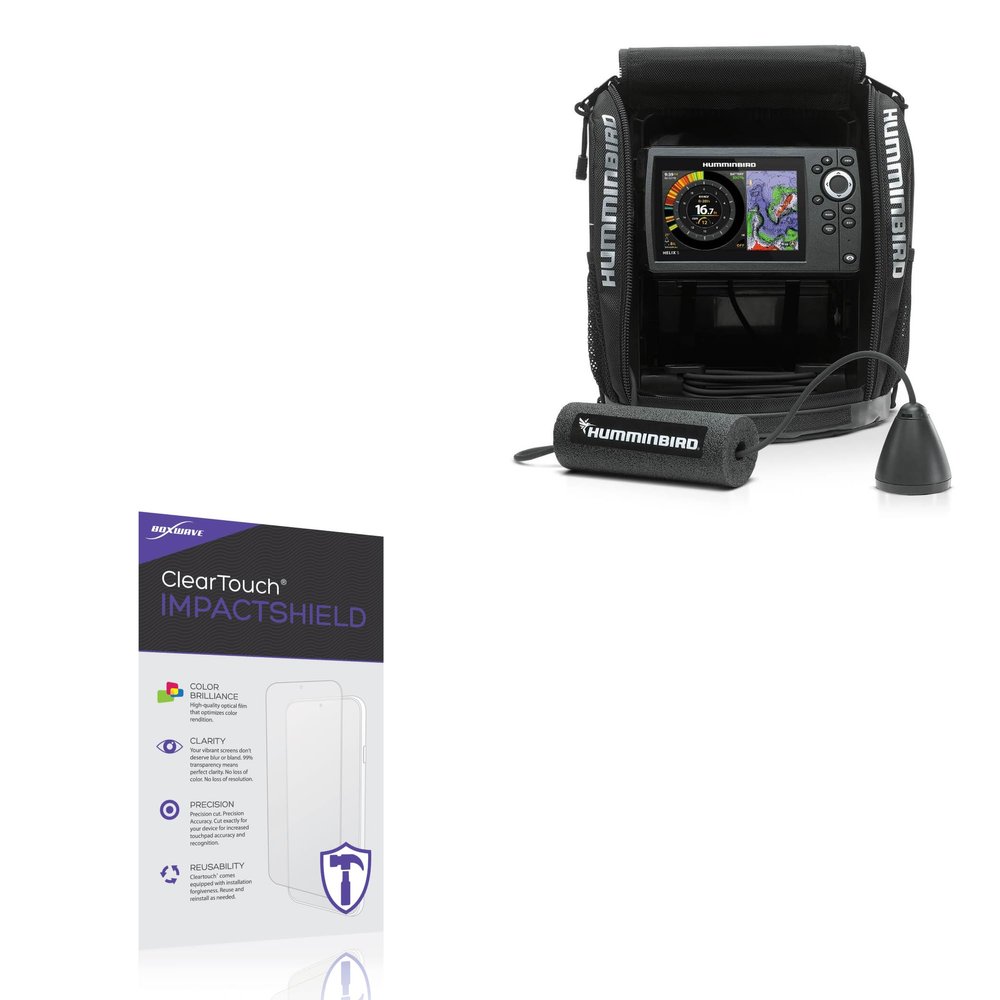 BoxWave Screen Protector Compatible With Humminbird Ice Helix 5 - ClearTouch ImpactShield (2-Pack), Impenetrable Screen Protector Flexible Film