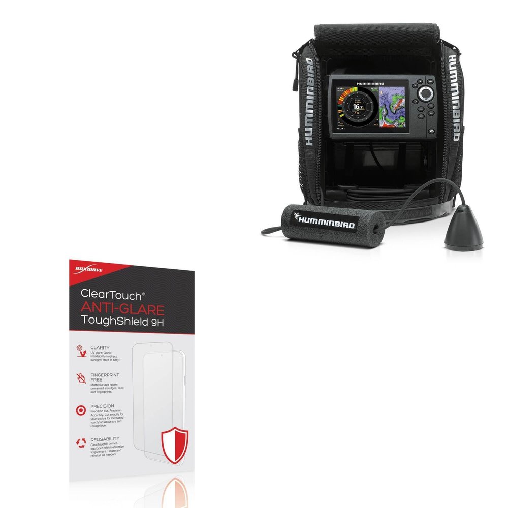 BoxWave Screen Protector Compatible With Humminbird Ice Helix 5 - ClearTouch Anti-Glare ToughShield 9H (2-Pack), Anti-Glare 9H Tough Flexible Film Screen Protector