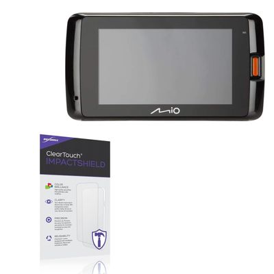 BoxWave Screen Protector Compatible With Mio MiVue 751 - ClearTouch ImpactShield (2-Pack), Impenetrable Screen Protector Flexible Film