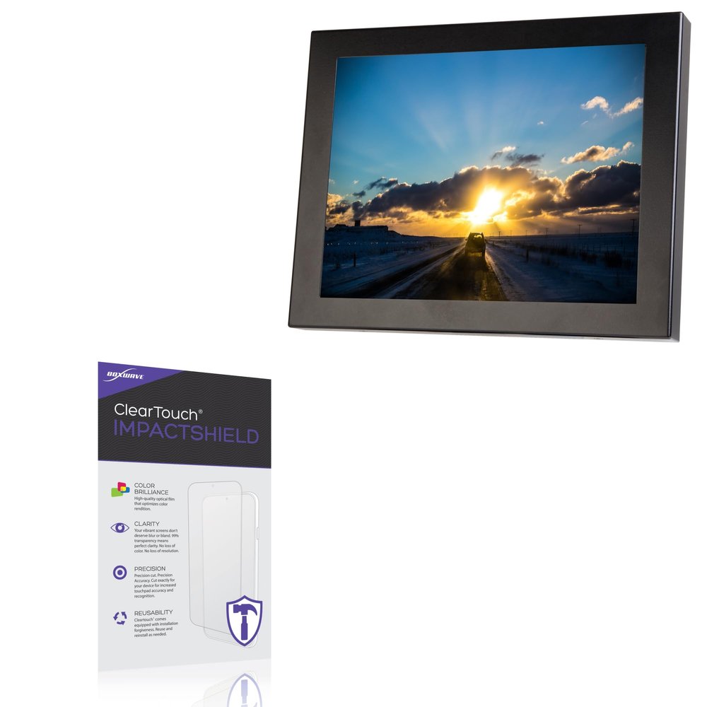 BoxWave Screen Protector Compatible With TRU-Vu SRM-8.4 Series - ClearTouch ImpactShield (2-Pack), Impenetrable Screen Protector Flexible Film