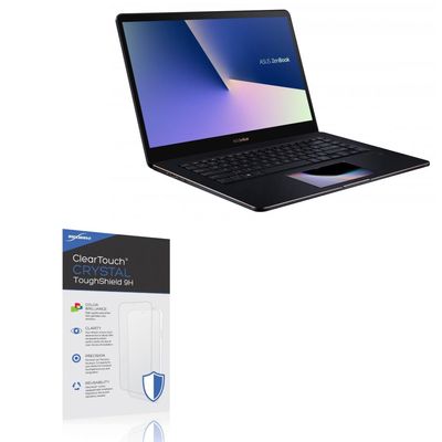 BoxWave Screen Protector Compatible With ASUS ZenBook Pro 15 UX580GD - ClearTouch Crystal ToughShield 9H (2-Pack), Clear 9H Tough Flexible Film Screen Protector