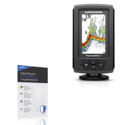 BoxWave Screen Protector Compatible With Humminbird PiranhaMAX 4 PT - ClearTouch Crystal ToughShield 9H (2-Pack), Clear 9H Tough Flexible Film Screen Protector