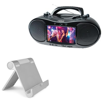 BoxWave Stand and Mount Compatible with Naxa NDL-257 - VersaView Aluminum Stand, Portable, Multi Angle Viewing Sturdy