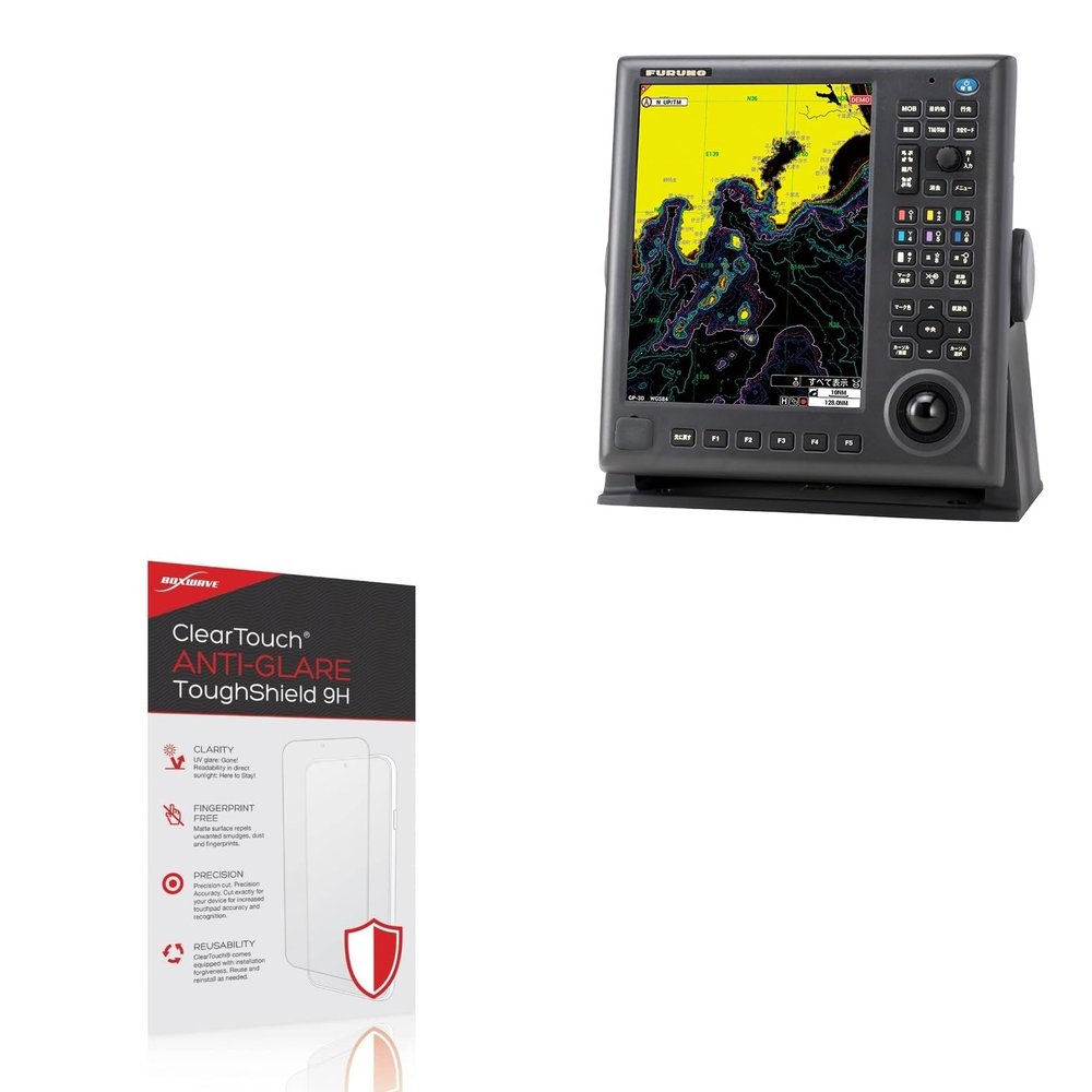BoxWave Screen Protector Compatible With Furuno GP-3700 - ClearTouch Anti-Glare ToughShield 9H (2-Pack), Anti-Glare 9H Tough Flexible Film Screen Protector