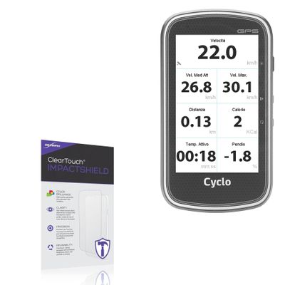 BoxWave Screen Protector Compatible With Mio Cyclo 405 HC - ClearTouch ImpactShield (2-Pack), Impenetrable Screen Protector Flexible Film