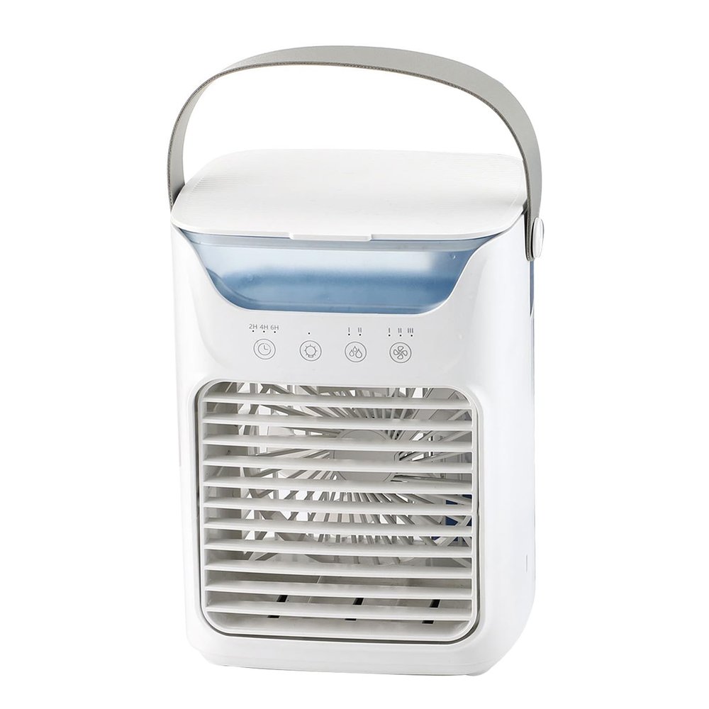 Aramox Mini Air Conditioning Fan 700ml 3 Speed 2 Cold Fog 3 Automatic Timing Portable Air Cooler Humidifier