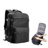 ERJGIKL Vacuum Compression Backpack Men Women Laptop Travel Backpack Vacuum Compression Business Large Capacity School(Black Bag with Pump) view 1