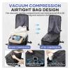 ERJGIKL Vacuum Compression Backpack Men Women Laptop Travel Backpack Vacuum Compression Business Large Capacity School(Black Bag with Pump) view 2