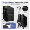 ERJGIKL Vacuum Compression Backpack Men Women Laptop Travel Backpack Vacuum Compression Business Large Capacity School(Black Bag with Pump) view 3