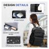 ERJGIKL Vacuum Compression Backpack Men Women Laptop Travel Backpack Vacuum Compression Business Large Capacity School(Black Bag with Pump) view 4