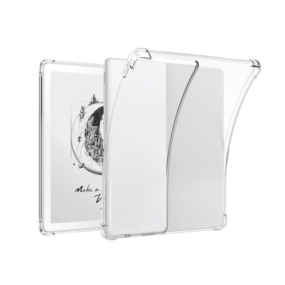AJUSIBZR Case Compatible with Boox Leaf5/5C Shockproof 7'' E-Reader Wear Resistant Anti-Fall Protective Cover Transparent Air Bag