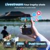 2026 Upgrade Version Canfish CF1 Underwater Fishing Camera,1080P Full HD Portable Video Fish Finder,APP Remote Control Real-time Observation,Fish Coming Reminder Fishing Camera (Silver) view 4
