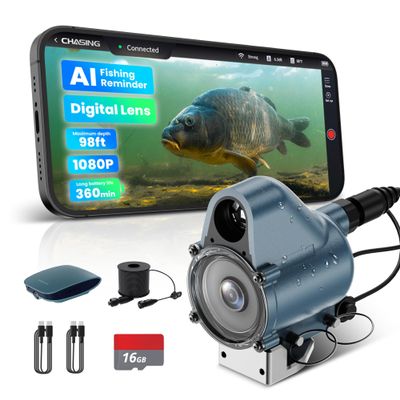 2026 Upgrade Version Canfish CF1 Underwater Fishing Camera,1080P Full HD Portable Video Fish Finder,APP Remote Control Real-time Observation,Fish Coming Reminder Fishing Camera