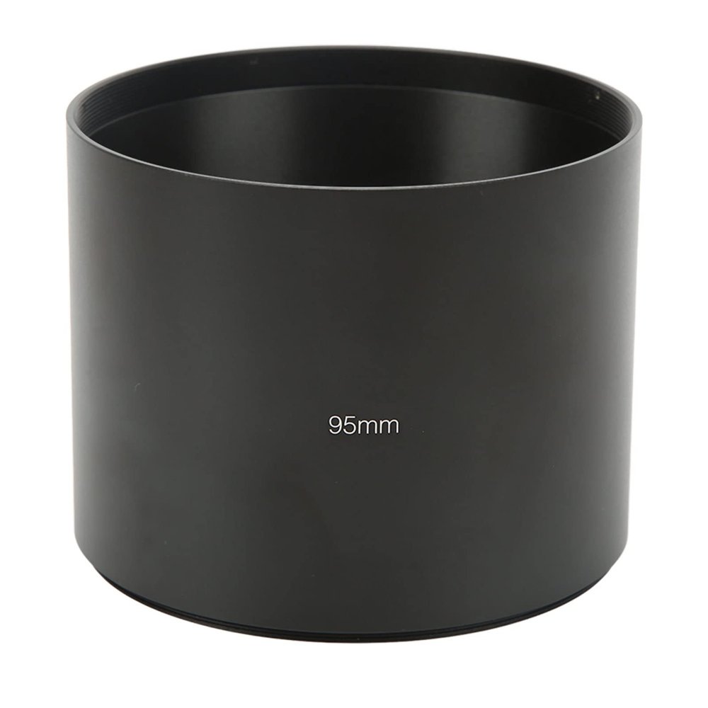 3.7in Telephoto Lens Hood, Aluminum Alloy Construction, Anti Design, 95mm Filter Thread, Lightweight and Durable for Professional Photography