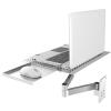 DOJBK Laptop Wall Mount, Wall Mount Adjustable Laptop Stand, Full Motion Articulating Notebook Tray, Vented Cooling Platform, with Mouse Tray, Weight Capacity 8KG, for Office, Workstation view 1