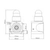 LED Waterproof Industrial Siren Alarm, 120 dB Safe Warning Signal Light, for Noisy Environment Emergency Fire, Security Home Use view 2