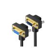 1pcs Male to Famale Elbow Head Extension Cable Serial Coupler Signal Wire 9pin Male to Male Data Connectors Line(Male to Male,0.5M_9P) view 2