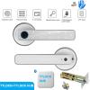 Fingerprint Smart Door Lock Compatible for TTlock, 5 Unlocking Methods with App Control, Semiconductor Sensor for Wooden Door, Blue-Tooth Enabled Home Security Silver view 2