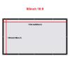 16:9 HD Projection Screen, Foldable Anti-Crease Outdoor Projector Screen with Carry Bag, Hooks and Ropes(80inch(176x100cm)) view 4