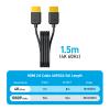 4K HDMI Splitter 1 in 2 Out w/5Ft Cable, Yinker Metal Shell 1x2 HDMI Splitter Mirror 1 Video on Dual Monitors (Not Extended Display), USB Powered Distributor Supports 4K@30Hz, 3D,1080P@60Hz view 3