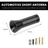 YTFRL Car Short Antenna, 1.37 Inch Stubby Aluminum Alloy Radio Antenna Replacement with Screws Rubber Gaskets, Carbon Fiber Mini Aerial Antenna for AM FM Stereo Signal Reception (Black, 1.37 inches) view 2