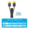 4K HDMI Splitter 1 in 4 Out w/5 Ft Cable, Yinker 4 Port Powered HDMI Splitter 1x4 Simultaneously 4 Screens 4K30Hz Distributor 4 Way for Xbox360 PS4 PS3 Roku HDCP1.4 EDID HDR view 3