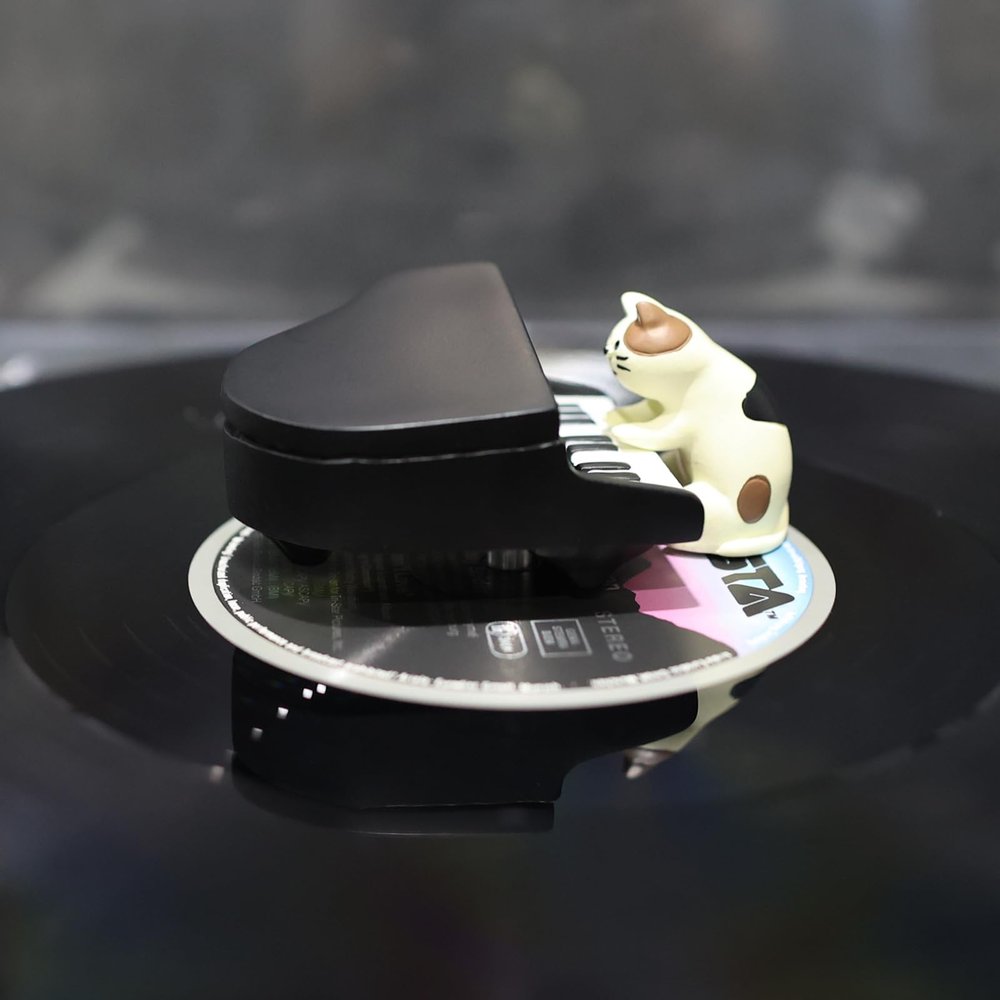 sdroceRyaM Record Player Decor Turntable Accessory Cartoon Decoration Turntable Weight Clamp for Vibration Damping LP Disc (Style A)