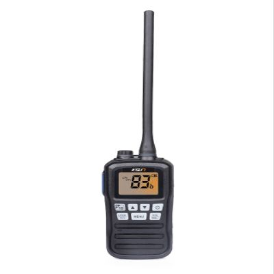KSUN Handheld Two-Way VHF Marine Radio, NOAA Weather, Portable Marine Radios, Floating IPX7 Waterproof, International Channel, Vibration Drainage, Boat Two Way Radio, Backlit for Kayak Fishing,1 Pack