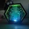 VISIOLEX Handmade Home Decoration Resin lamp - epoxy Resin Ocean Bedside lamp, Ocean Themed Perspective Painting, Variable lamp, Bedroom Decoration (Model B, 7 * 7in) view 4