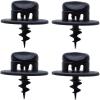 4X Oval Hole Ring Screw Buckle Clamp Toggle Grip Floor Mat Clips Carpet Fixing Grip Turn Twist Lock for Vw for Audi for Skoda for Seat view 3