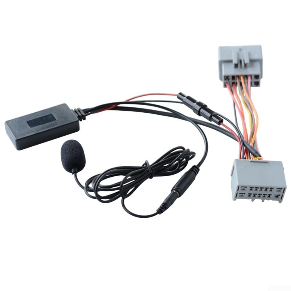 AugustknowU Car Audio 5.0 Adapter with Microphone Cable Kit for C30 C70 S60 S80 V50 V70 XC70 XC90 Music AUX Interface Easy Installation Direct Replacement
