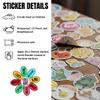 (3Pcs-3") You are Unique Enough Worthy Loved Stickers Flower Bible Verse Motivational Mental Health Waterproof Die-Cut Vinyl Stickers for Laptop Water Bottle Cars Decal Birthday Gifts 3 Inches view 4