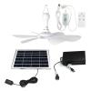 DHNDSDP Solar Fan with Remote Control 6/10w Solar Panel 6V Usb Ceiling Fans 6 Pieces Inserted ABS Blades Can Be Use for 8 Hours view 1