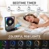 HOTT C229 Portable CD Player Bluetooth 5.3 CD Players for Home,Music Player with HiFi Speaker,Recheageable 4000mAh, Micro SD/AUX Desktop CD Players (White) view 4