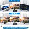 2 HDMI USB 3.0 KVM Switch 3 Monitors 3 Computers, Triple Monitor KVM with 4 USB 3.0 Ports Keyboard Mouse Switcher(303DH AU) view 2