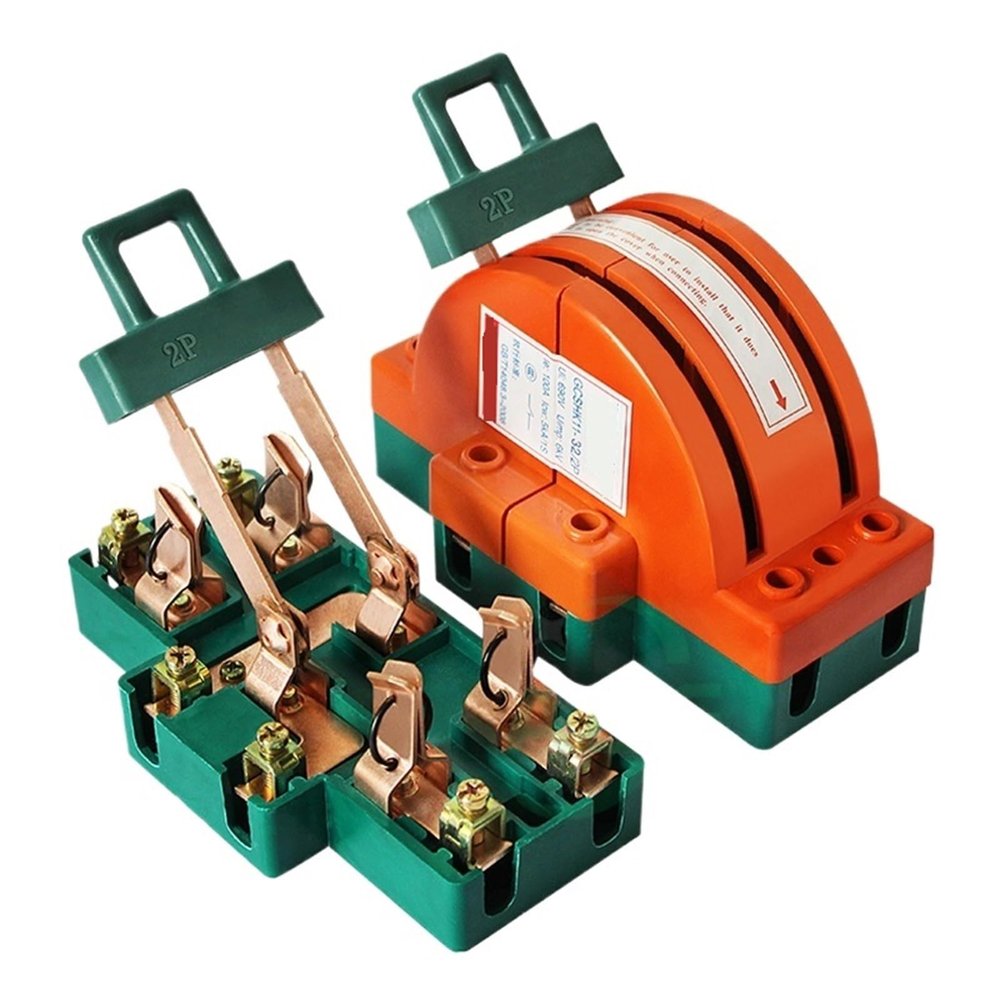 1PC Heavy Duty 2Poles Double Throw 2P 100A Disconnect Switches(2P-100A NO Light)
