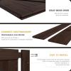 FREDBECK 54in x 84in Brown Barn Door with 9ft (108inch) Barn Door Hardware Track Kit Included, Double Surfaces,Simple Assembly is Required,K-Frame,Coffee view 3